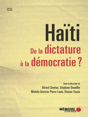cover image of Haïti. De la dictature à la démocratie?